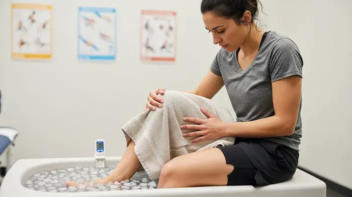 ice bath for ankle 