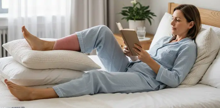 how to elevate swollen legs