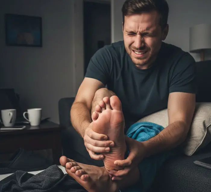 wearing socks too much